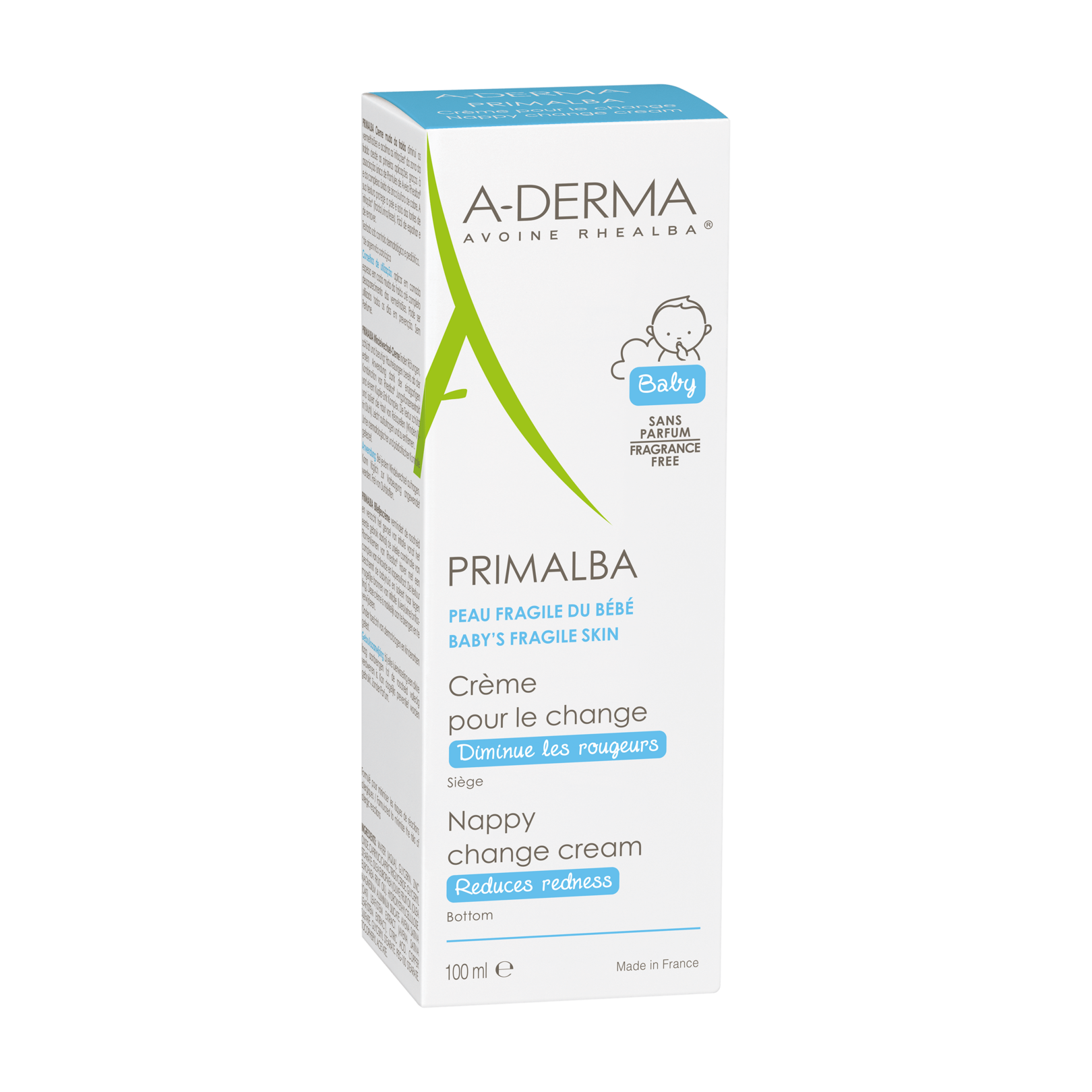 ADERMA Primalba Crème De Change Bébé (100ml) - Pharmacie VEAU