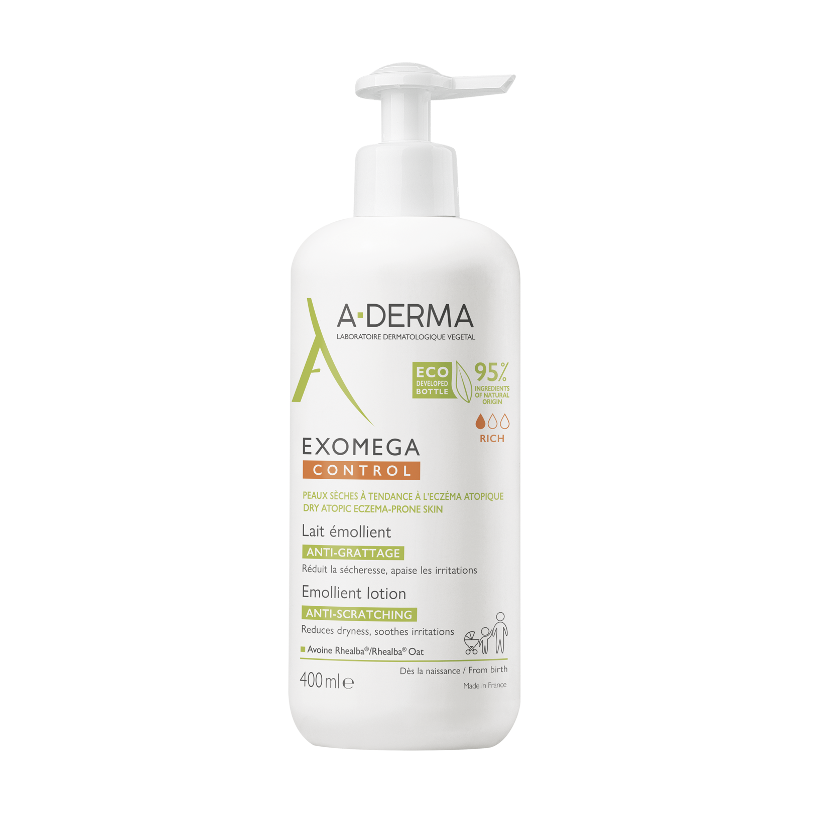 Exomega Control Mleczko emolient przeciw drapaniu