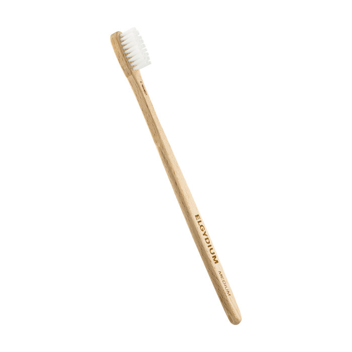 ELGYDIUM brosse à dents Éco-responsable en bois