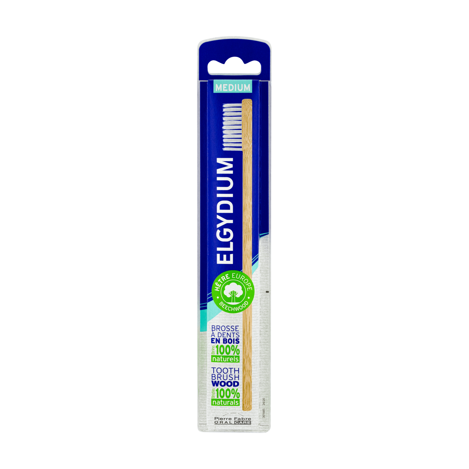 ELGYDIUM Eco-verantwoorde tandenborstel uit hout