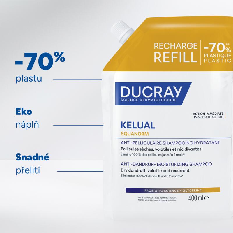 KELUAL SQUANORM Hydratační šampon proti lupům - EKO náplň