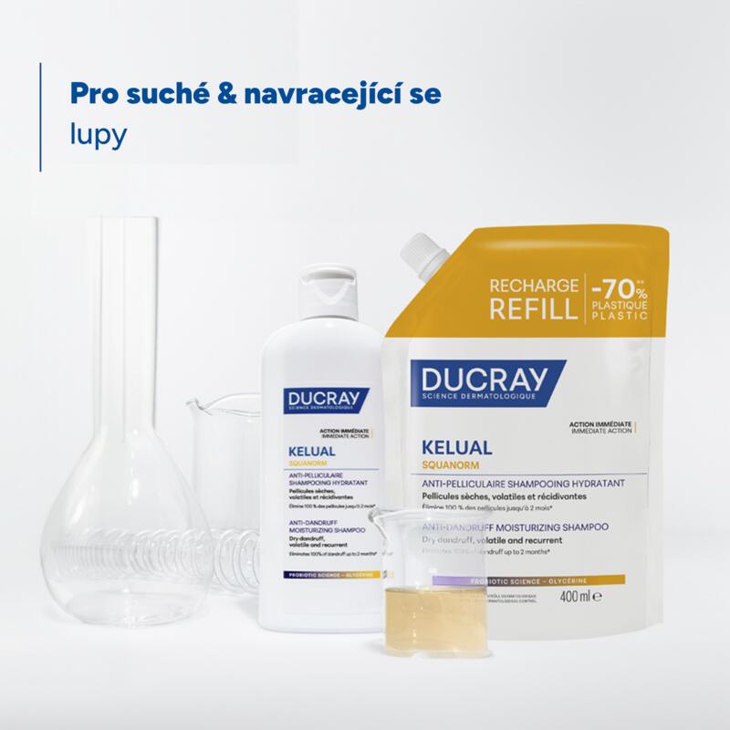 KELUAL SQUANORM Hydratační šampon proti lupům - EKO náplň