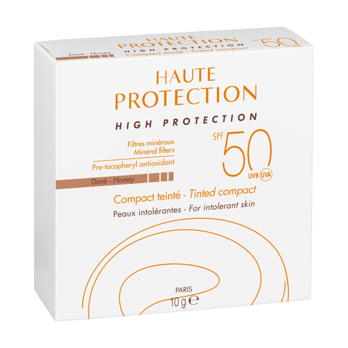 Haute protection compact teinté doré spf 50