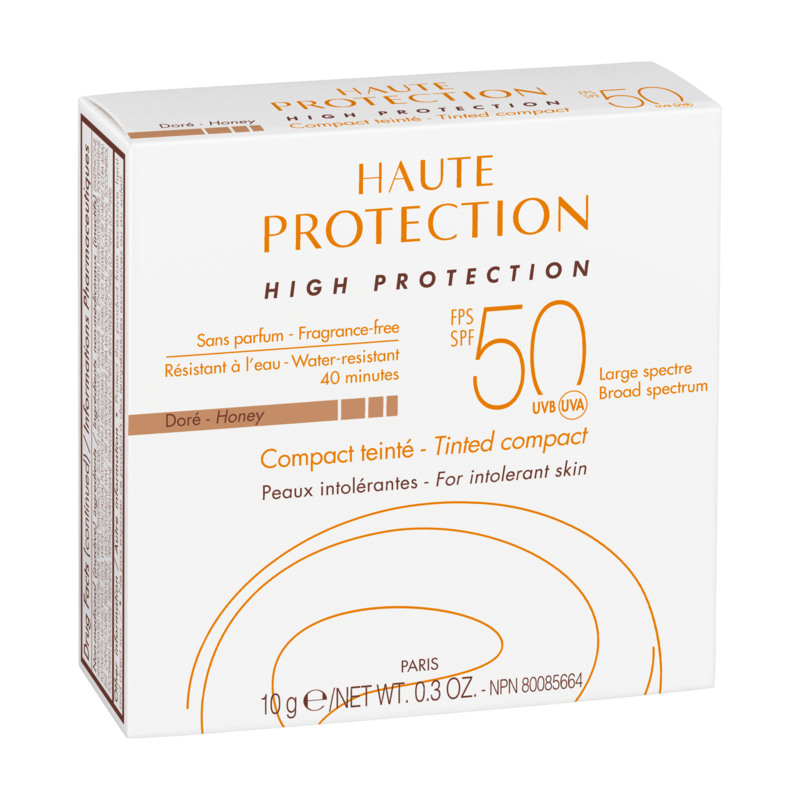 Haute protection solaire - Compact teinté FPS50 Doré