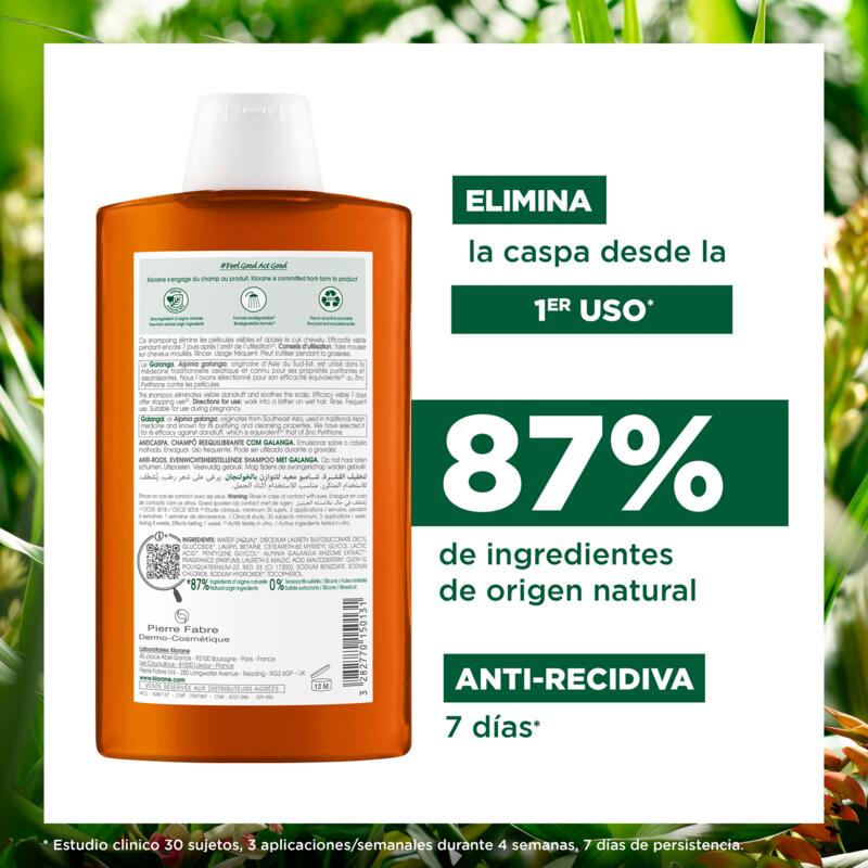 Champú reequilibrante a la Galanga
