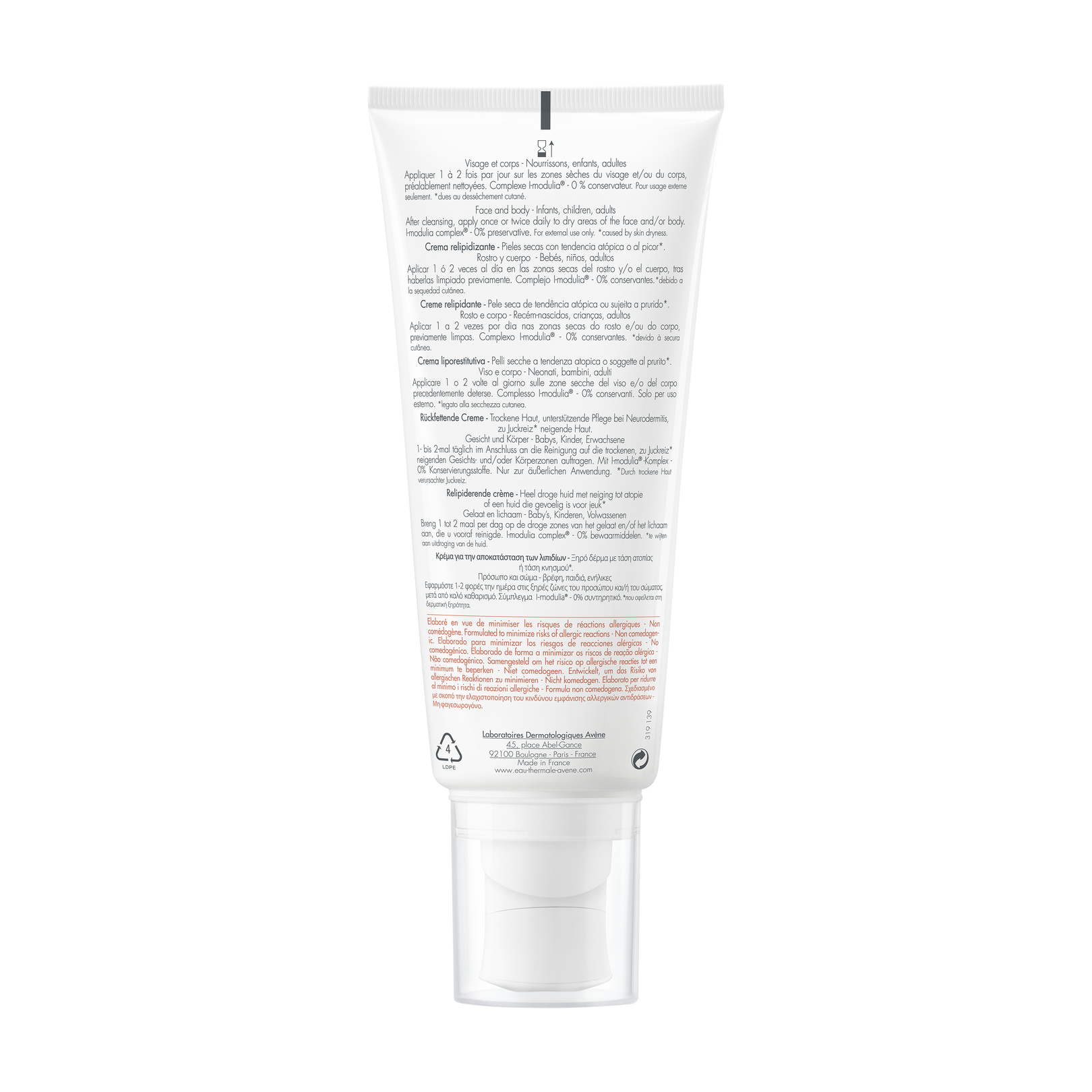 Crema relipidizante