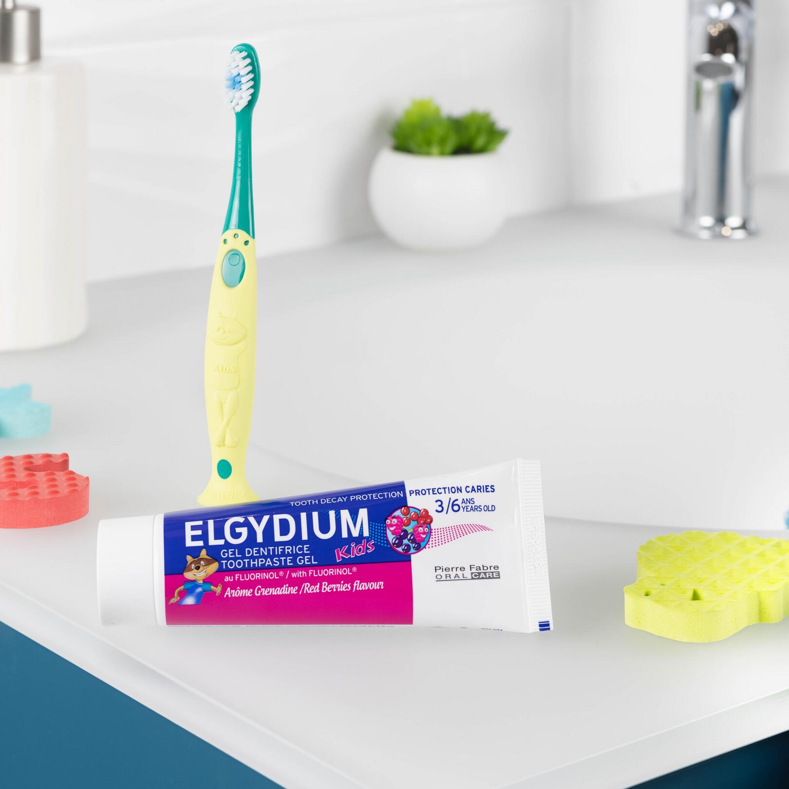 ELGYDIUM Kids Grenadine 3/6 ans - dentifrice enfant