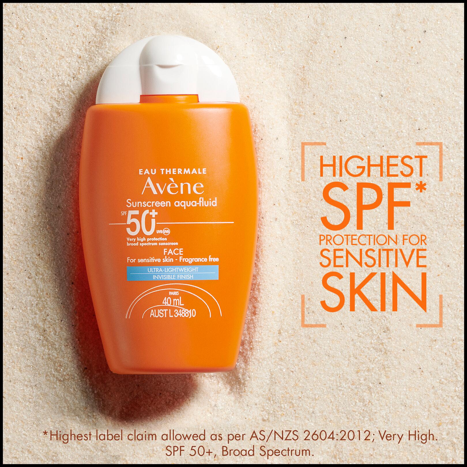 Sunscreen Aqua fluid SPF 50 Eau Thermale Av ne