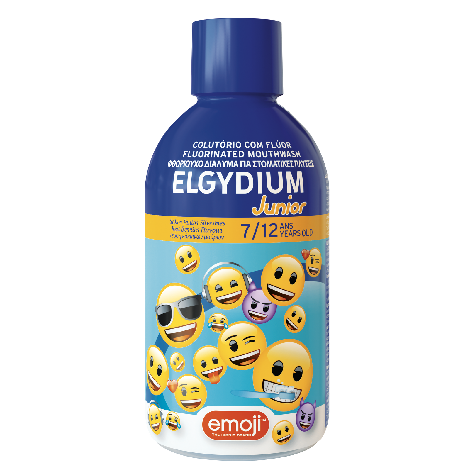 ELGYDIUM Júnior Emoji colutório com flúor Idades 7 a 12 - colutório para crianças