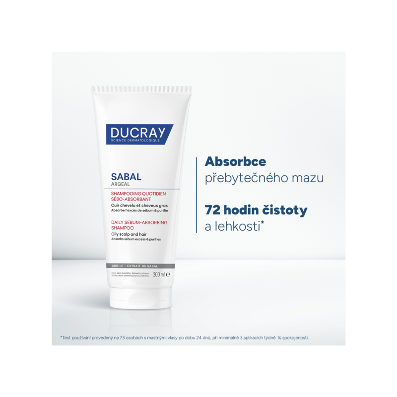 SABAL ARGEAL Šampon absorbující kožní maz pro každodenní použití