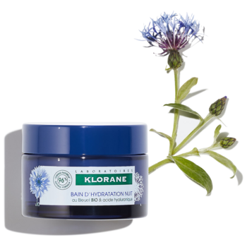Routine Visage Bain d’Hydratation Nuit au Bleuet BIO