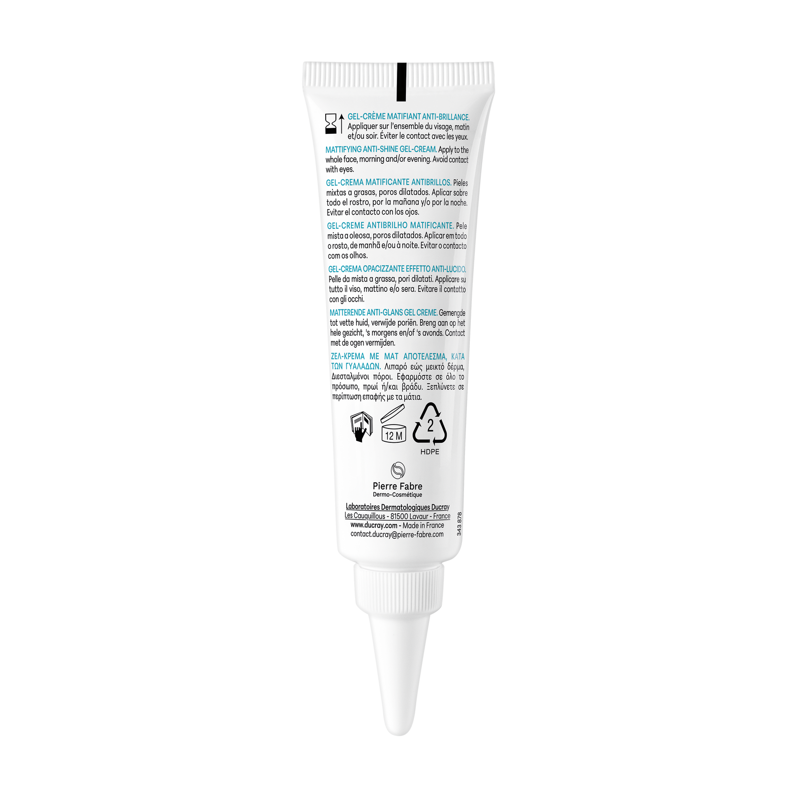 Mattifying anti-shine gel-cream