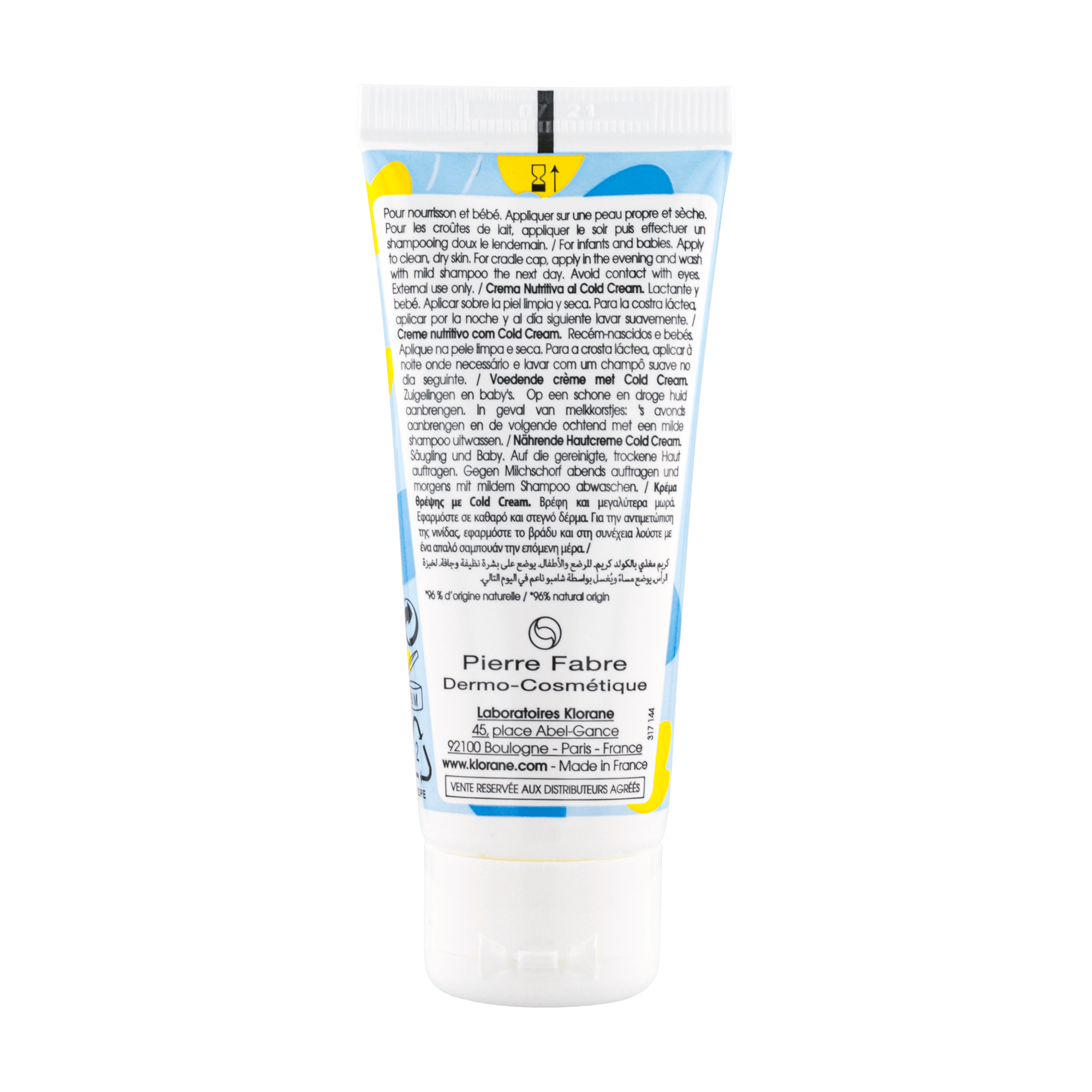 Crème nutritive au Cold Cream