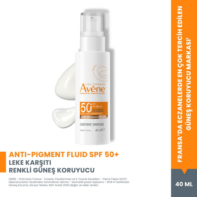 Azelaik Asit (%0,12) İçeren SPF 50+ Leke Karşıtı Renkli Güneş Kremi 40 ml