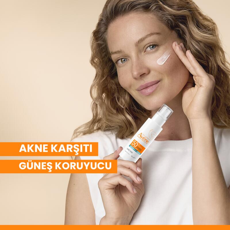Monolaurin (%0,6) ve Çinko Glukonat (%0,1) İçeren SPF 50 Akne Karşıtı Güneş Kremi 40 ml