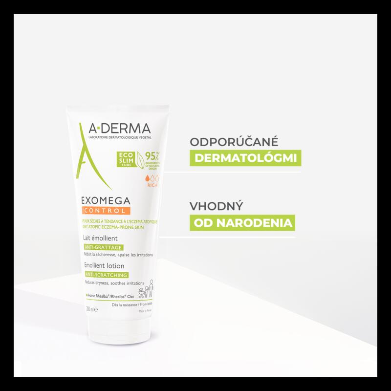 Emolienčné mlieko proti svrbeniu