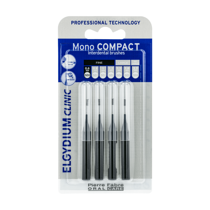 ELGYDIUM CLINIC Mono Compact 0 Czarna szczoteczka międzyzębowa