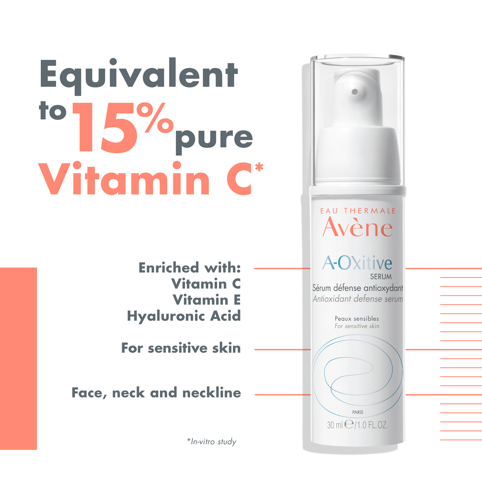 AOxitive SERUM Antioxidant Defense Serum Eau Thermale Avène
