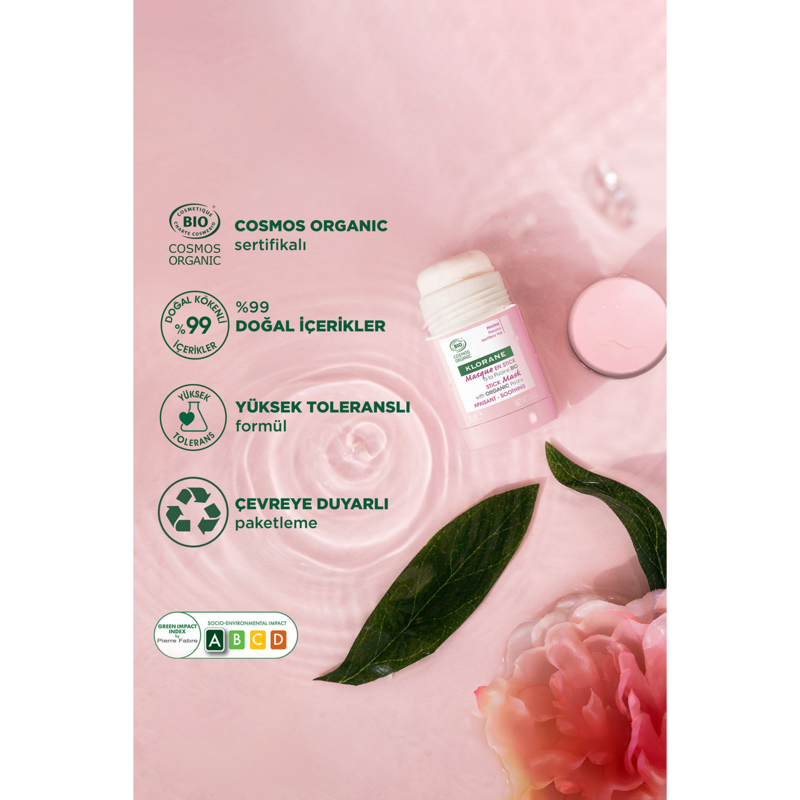 Yatıştırıcı Organik Şakayık içerikli Stick Maske - Hassas cilt