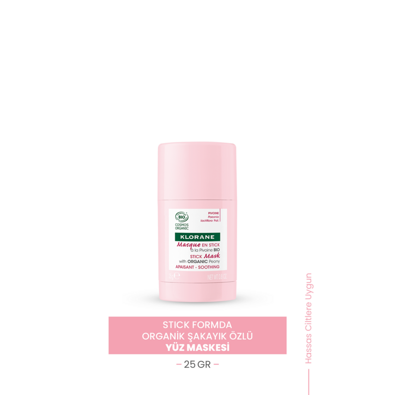 Yatıştırıcı Organik Şakayık içerikli Stick Maske - Hassas cilt