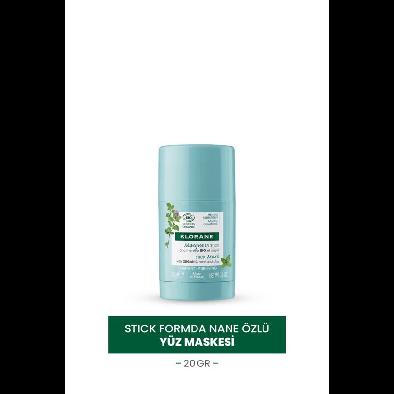 ORGANİK su nanesi ve kil içerikli Stick Maske