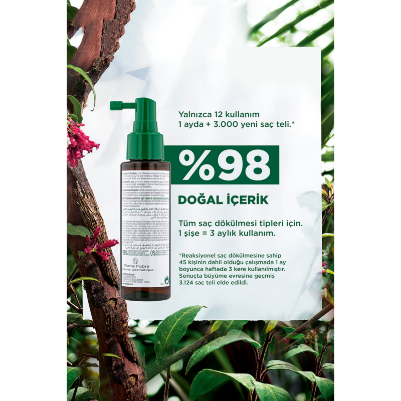 Kinin ve ORGANİK Aşk Çiçeği özleri içerikli Serum