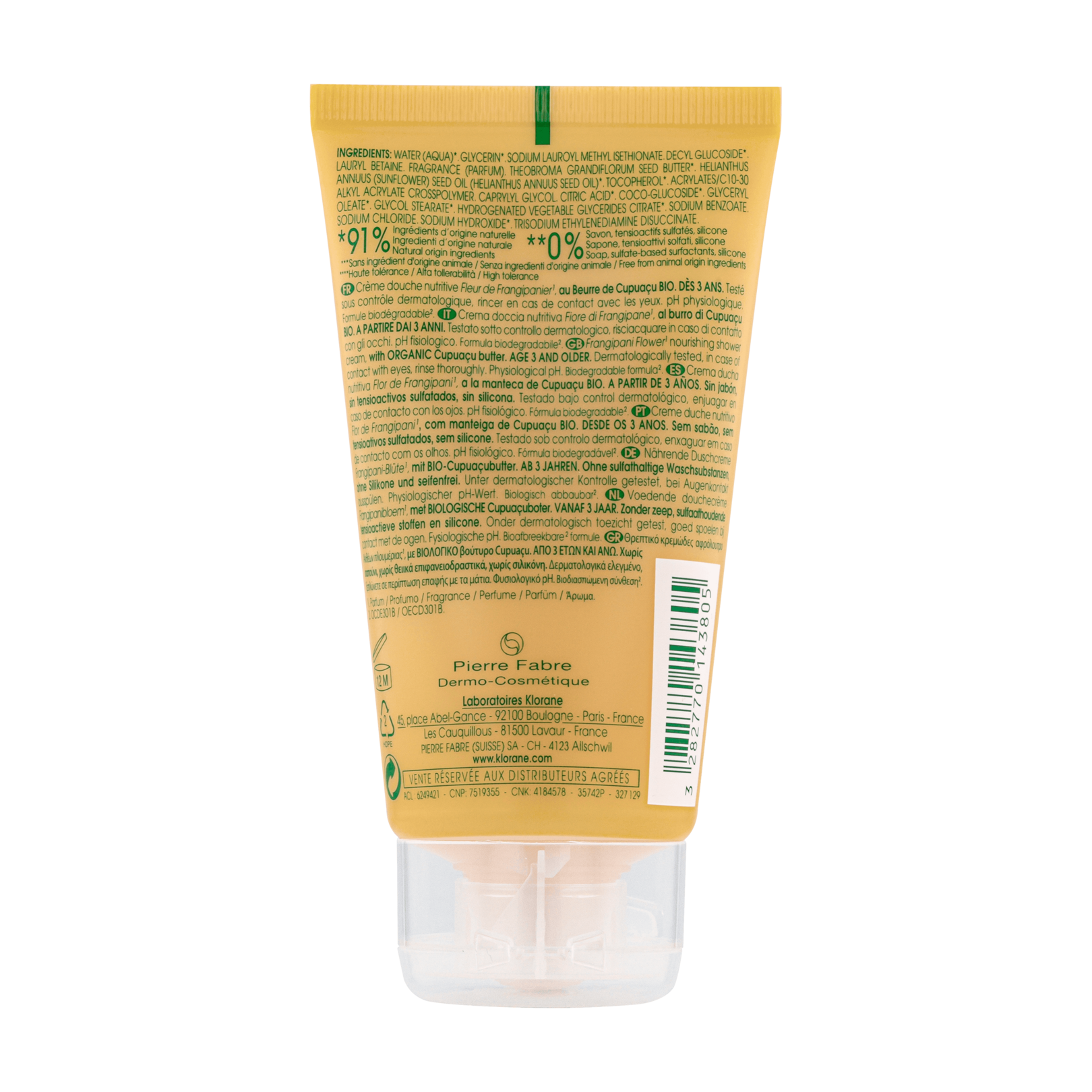 Crème douche - Parfum Fleur de Frangipanier