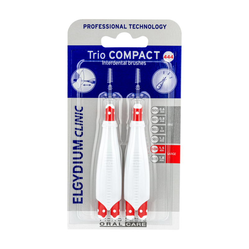 ELGYDIUM CLINIC Trio Compact Vermelho (ISO 4/4/4) – Escovilhões