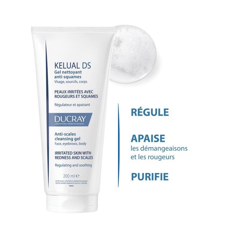 Gel nettoyant anti-squames