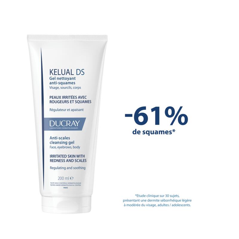 Gel nettoyant anti-squames