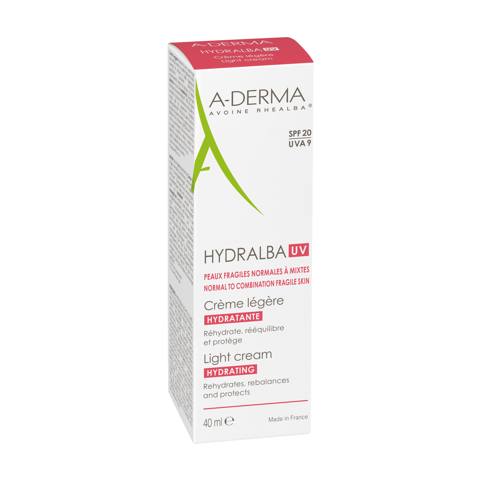 Crème visage légère hydratante SPF20
