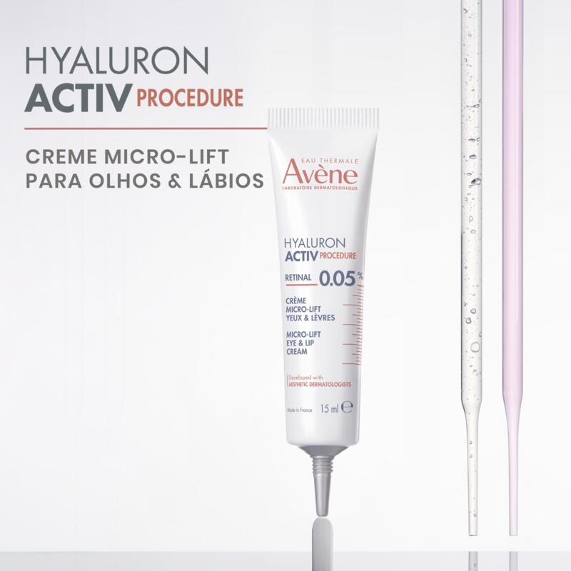 HYALURON ACTIV PROCEDURE Creme de Olhos e Lábios Micro-Lift - 0,05% Retinal