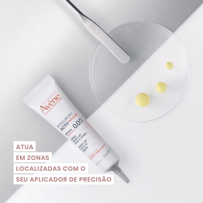 HYALURON ACTIV PROCEDURE Creme de Olhos e Lábios Micro-Lift - 0,05% Retinal