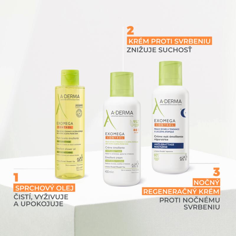 Exomega Control Zvláčňujúci sprchový olej