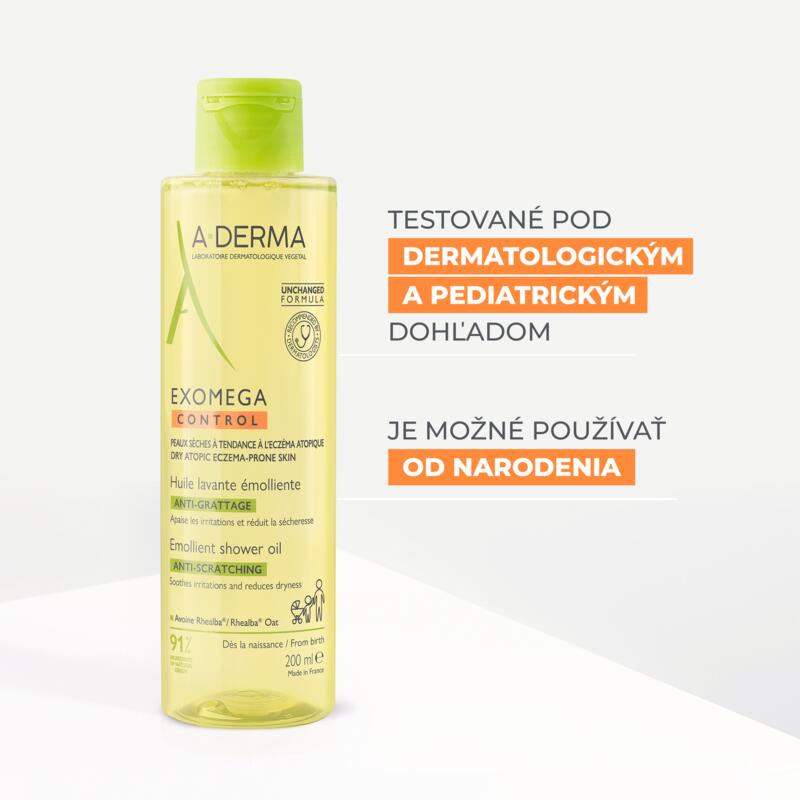 Exomega Control Zvláčňujúci sprchový olej