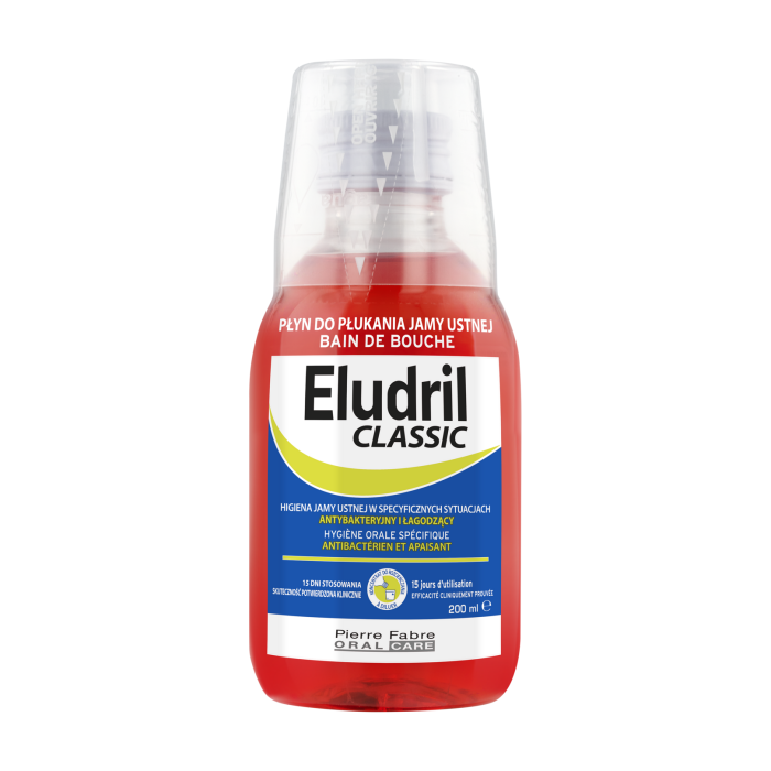 Eludril CLASSIC antybakteryjny i łagodzący płyn do płukania jamy ustnej