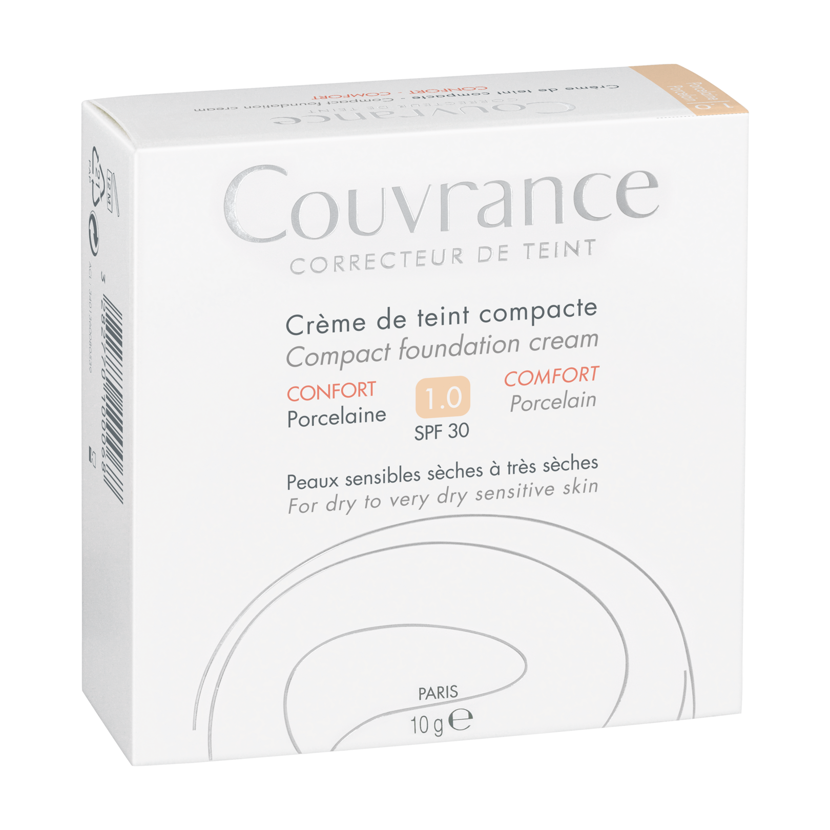 Couvrance Compact Διορθωτικό Make Up, Confort Porcelaine