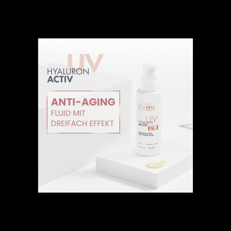 HYALURON ACTIV UV – Anti-Aging-Fluid mit dreifacher Wirksamkeit und Lichtschutzfaktor 50