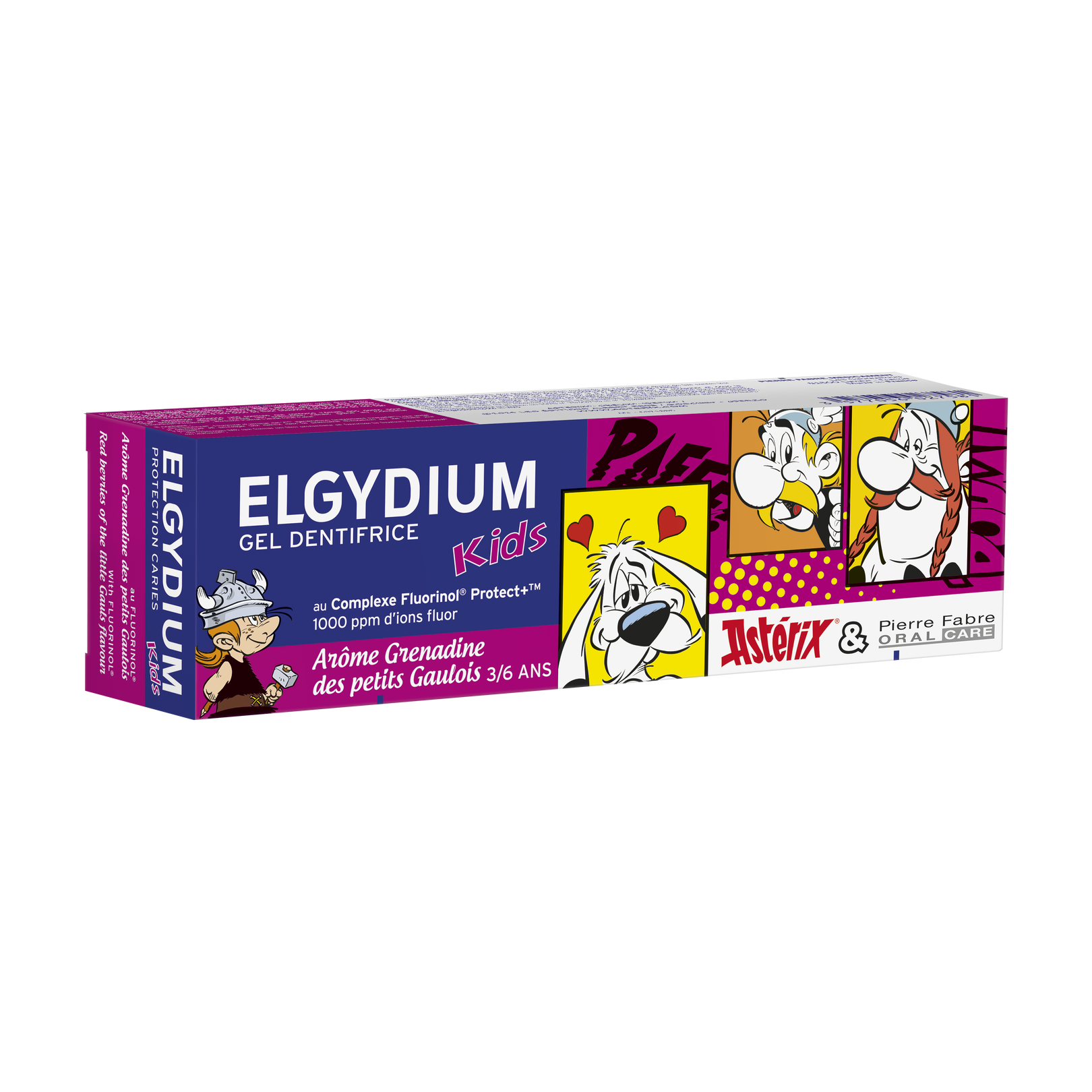 ELGYDIUM Kids Astérix Red Berries - Οδοντόκρεμα για παιδιά ηλικίας 3 έως 6 ετών