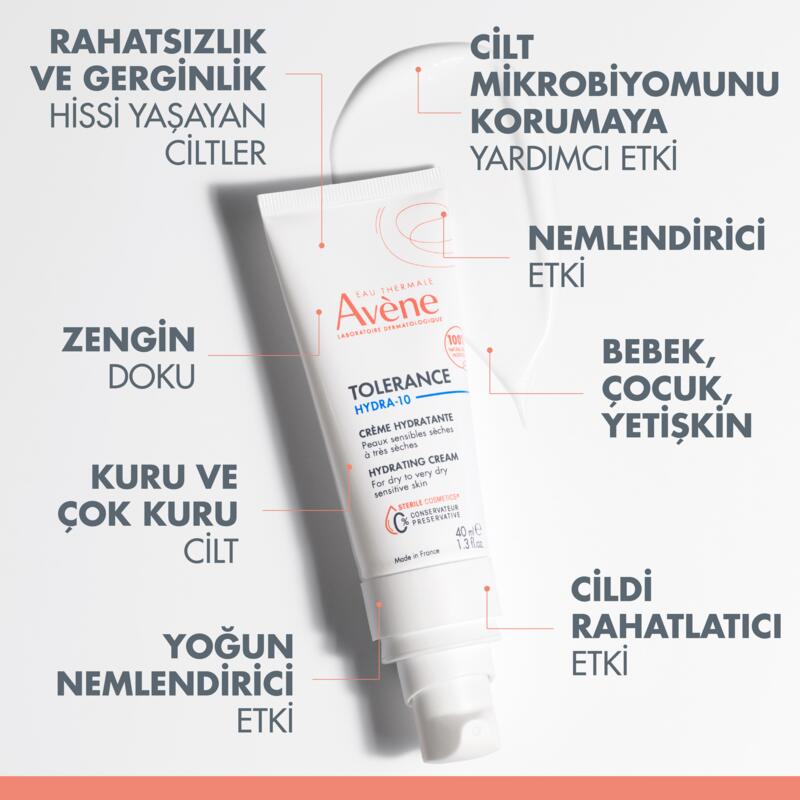 Tolerance Hydra-10 Hassas ve Kuru Ciltler İçin Nemlendirici Krem