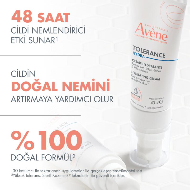 Tolerance Hydra-10 Hassas ve Kuru Ciltler İçin Nemlendirici Krem