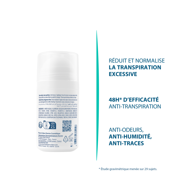 Roll-on anti-transpirant aisselles