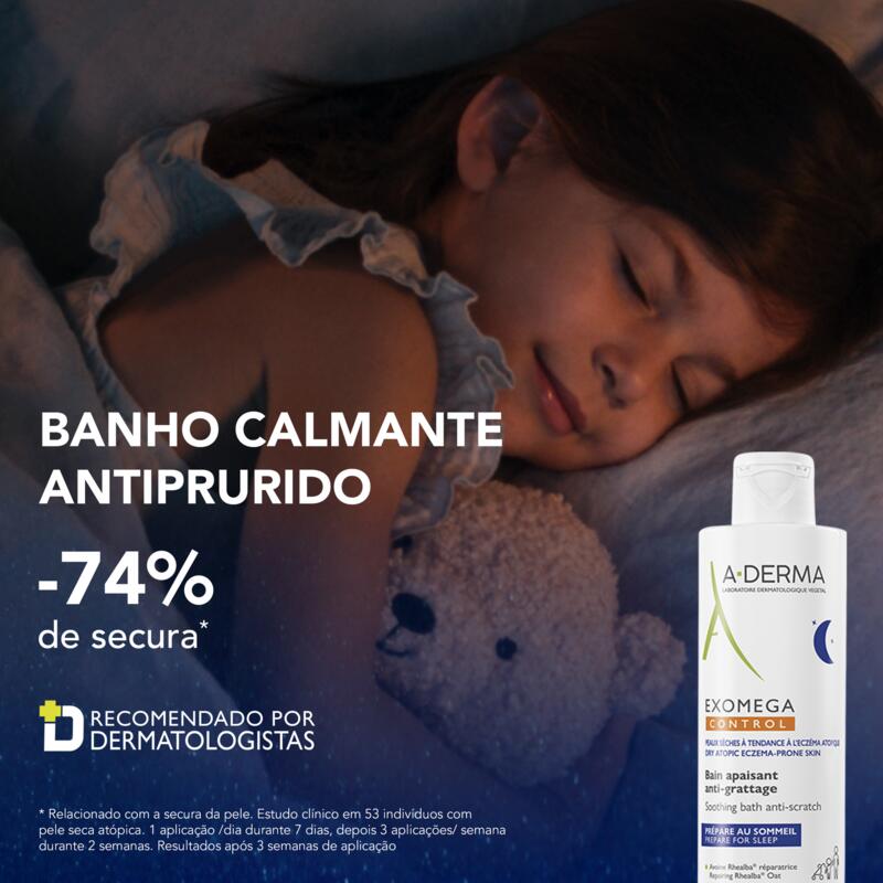 Banho calmante antiprurido