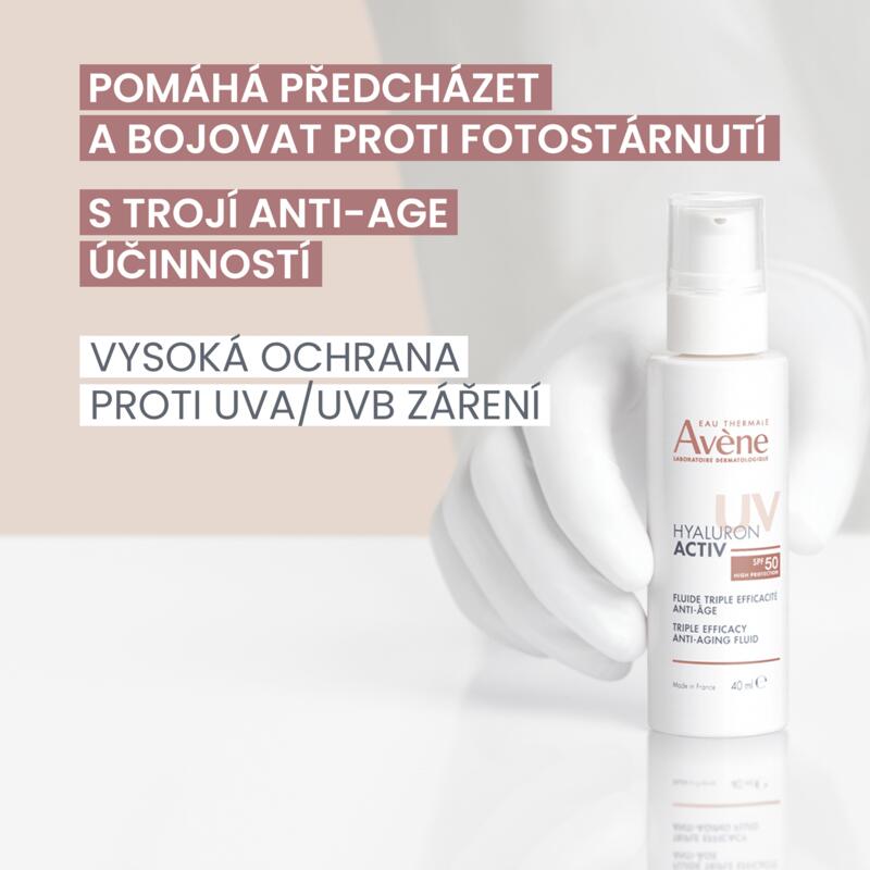 HYALURON ACTIV UV – Anti-age fluid s trojím účinkem SPF50