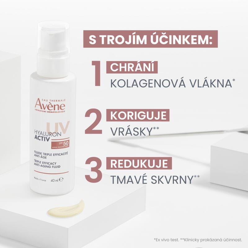 HYALURON ACTIV UV – Anti-age fluid s trojím účinkem SPF50