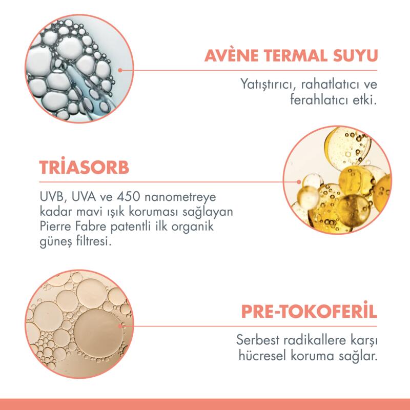 Tinted Cream SPF50+ Kuru Ciltler için Renkli Güneş Kremi