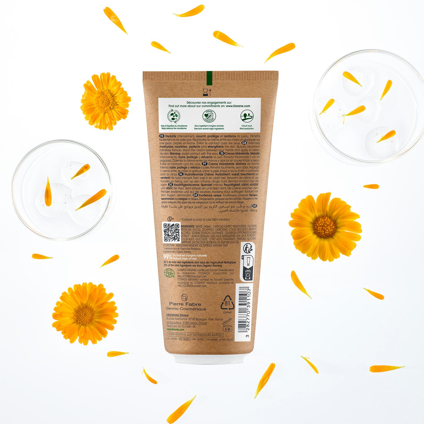 Crème hydratante certifiée BIO