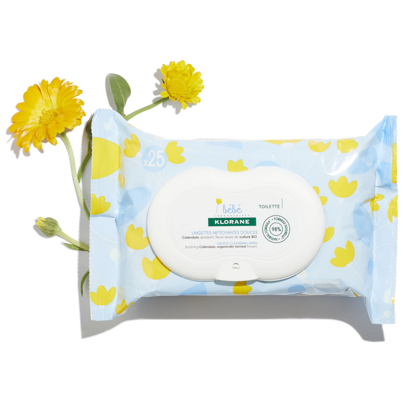 Lingettes nettoyantes douces