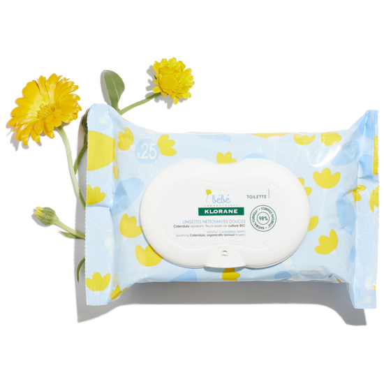Lingettes nettoyantes douces