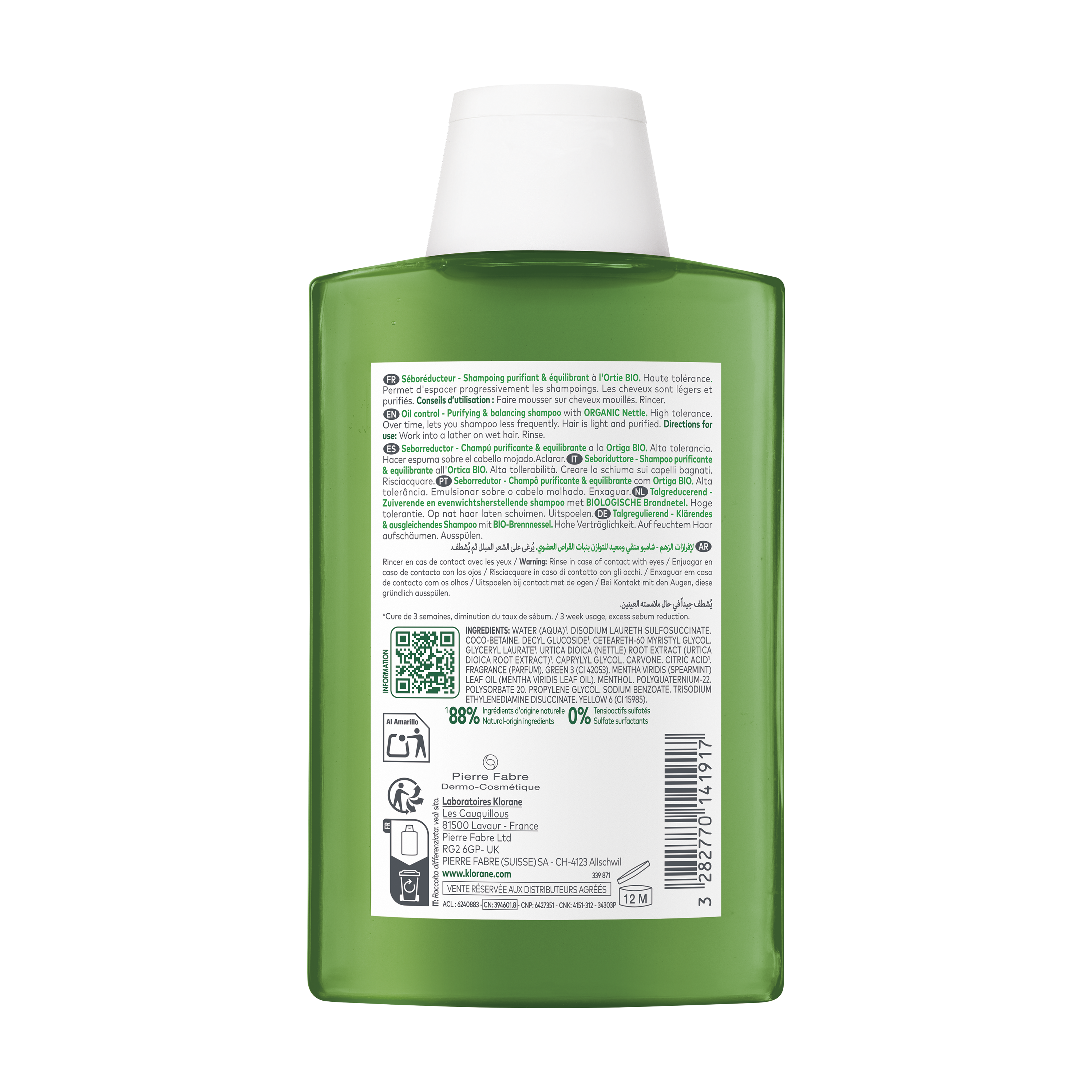 Shampoo met BIOLOGISCHE Brandnetel